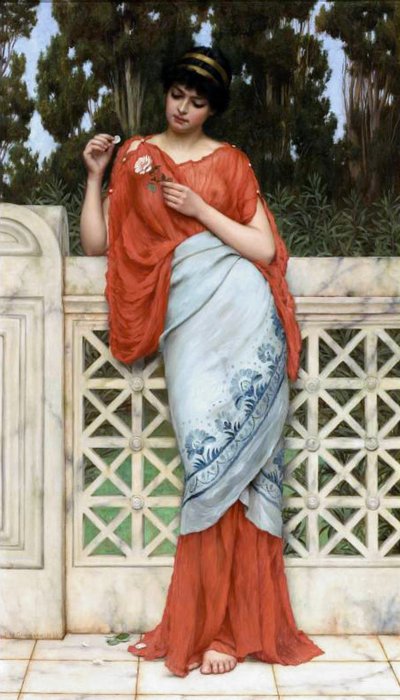 Me quiere, no me quiere de John William Godward